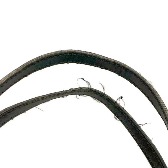 Auth CHRISTIAN LOUBOUTIN fringe bus - Black Red White Canvas Leather Tote Bag - Picture 9 of 15